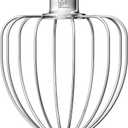 Heavy Duty Whisk Attachment for KitchenAid 7-8QT Bowl-Lift Stand Mixers- Extra Thick Stainless Steel Wire Whip for Fast Whipping, Perfect for Large Batches, Dishwasher Safe