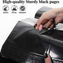 RECUTMS Photo Album for 4x6 Pictures 600 Pockets Black Inner Page Button Grain Leather Cover of Large Capacity Pictures Album Book Birthday Christmas Wedding Anniversary Memory (Black)