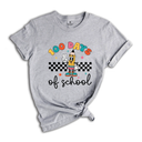 Kids Little Boys Girls 100 Days of School Shirt Short Sleeve Funny Graphic Letters Print Celebration Top (5T, White Love Heart)