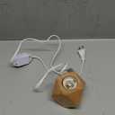 OuXean Small Wood Table Lamp Edison Bulb Dimmable Desk Lamp E26 60W Industrial Night Light Boho Deco for Bedroom, Living Room or Office(No Bulb)