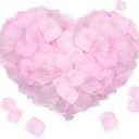 Rose Petals for Bedroom - Fake Roses Petal Faux Flowers, Artificial Roses Petals for Marry me, Valentines, Proposal, Anniversary, Wedding Love Decorations Romantic Party (1200, Light Pink)