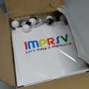 imprsv 4FT Colorful Marquee Numbers, 18 Colors with Remote, Light Up Numbers 1 for 1st 10th Birthday Decorations Anniversary Party Decor, Pre-Cut Foam Board Kit, Mosaic Sign for Balloon