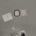 WSKEN for Apple Watch Ultra 3/Ultra 2/Ultra Screen Protector 49mm,9H Tempered Glass + Titanium Alloy Frame, [Keep Original] [Touch Sensitive] Lightweight Protective Glass Film for iwatch Ultra 3/2/1 (Black)