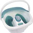 HoMedics Bubble Spa Elite Footbath, 2-in-1 Removable Pedicure Center, Toe-Touch Control, Easy Tote Handle No-Splash, FB-450H