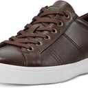 Rockport Men's Colle Tie Sneakers (11.5, Dark Brown Leather)