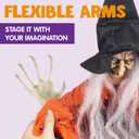 JOYIN 4 Pcs 19.6 Hanging Witch Halloween Decorations Outdoor Indoor Flying Haunted House Scary Decor for Lawn Garden Yard