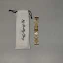 My Pretty Strap- Compatible Apple Watch Band - Stainless Steel iWatch Strap for Women- Adjustable Strap (5.1" - 6.8") - Series 1-11, SE & Ultra ( 41mm) - Gold