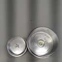 Billet Oil & Fuel Filter Silver 1/8" NPT Port Caps - Compatible with 2003-2007 F-ord Powerstroke Diesel 6.0 F250 F350 F450 F550 6.0L Powerstroke Diesel - Silver (Pack of 2)