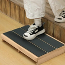 CroBlissful 3.5" Wooden Platform Step Stool,24" Platform with Non Slip Rubber Stepping Surface for Adults & Elderly Bed Steps Wooden Mobility Stepping Stools for Bedroom, Bathroom, Kitchen, Garden