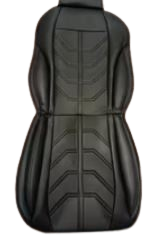 Seat Covers Front, 2-Pack for Cars, Waterproof Leather Car Seat Covers with Head Pillow, Auto Protectors Fit for 27''x15''x17''