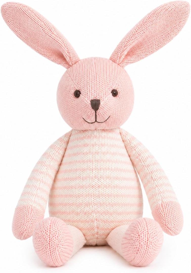 Crochet Bunny Plush Toy, Handmade Stuffed Rabbit, Soft Bunny Gift, 12.0 Inches
