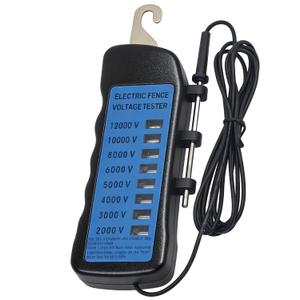 Electric Fence Voltage Tester 2000V-12000V (12KV) - 8 Neon Indicator Lights | Fault Finder, Ultra-Portable ABS Body Detector for Farms, Livestock, Agriculture, Garden & Security Farm Equipment