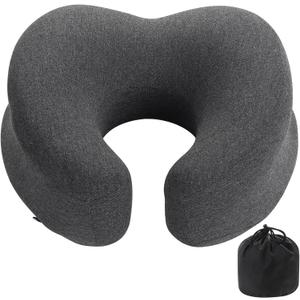 Badink Face Down Pillow,Breathable Pillow for Napping,Memory Foam Neck Travel Pillow,Skin Friendly Material,Ideal for Office Spare Time,A Versatile and Exquisite Neck Pillow (Black)