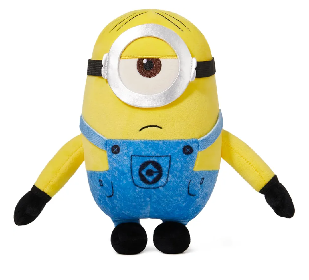 Minions Stuffed Animals Plush Toy (Stuart), Kawaii Soft Cute Sleeping Plushies Bedding Pillow for Kids Toddler Toys Boys Girls