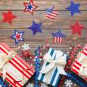 2 x AnyDesign 600Pcs Patriotic Star Stickers Roll Blue Red Silver Stars Labels American Flag Self-Adhesive Independence Day Stickers for 4th of July Memorial Day Water Bottle Luggage Decor, 8 Design