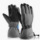 MCTi Waterproof Mens Ski Gloves Winter Warm 3M Thinsulate Snowboard Snowmobile Cold Weather Gloves (L-XL)
