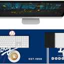 Baseball Mouse Pad Extended Large Gaming Desk Pad 31.5 x 11.8 Inch, XL Mousepad Topographic Mouse Pad with Anti-Slip Rubber Base for Los Angeles Home Office