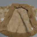 Deluxe Dog & Cat Winter Clothes - Thermal Knit Sweater & Jacket for XXS XS Small Dogs Boy and Girl - Stretchy Pet Apparel, Puppy Outfits - Soft Warm Dog Coat (Camel, Small)