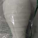 Unbreakable Vase for Flowers, Ceramic Look Plastic Vase for Home Decor, Living Room, Table (Seashell White)