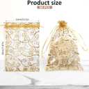 50 Pcs Organza Bags 5"X 8" Gold Gift Bags Small Mesh Bags Drawstring Jewelry Gift Bags Gold Breathable Tulle Mesh Jewelry Bags with Drawstring Small Candy Bags for Gifts Wedding Favor Makeup Jewelry