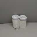 Plasticplace Trash Bags | Compatible with Simplehuman (x) Code A | (200 Count)White Drawstring Garbage Liners 1.2 Gallon / 4.5 Liter  11.5" x 15.5"