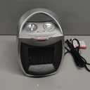 Kismile Small Electric Space Heater,Portable Ceramic Space Heater Fan for Office with Adjustable Thermostat and Overheat Protection ETL Listed for Kitchen, 750W/1500W(Silver)