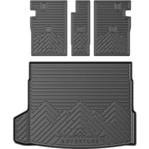 Mixsuper Cargo Liner for B-M W X3 2025 2026, Cargo Mat Backrest Mat for X3, All Weather Trunk Mat Backrest Mat TPE Back Seat Cover Protector for X3 Accessories