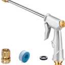 Garden Hose Nozzle, High Pressure Water Hose Nozzle Sprayer Head,fits 3/4 Garden Hose Thread,for Lawn & Garden,Washing Cars,Watering Garden,Cleaning,Showering Dogs&Pets