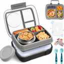 Bento Lunch Box for Kids and adults, Stainless Steel 9oz Thermo Food Jar, Ice Pack & Utensils, Gifts for Back to School Toddler Girl Boy