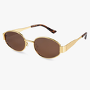 livho 2025 Trendy Oval Sunglasses - Stylish Polarized Shades for Everyday - Retro Metal Frames