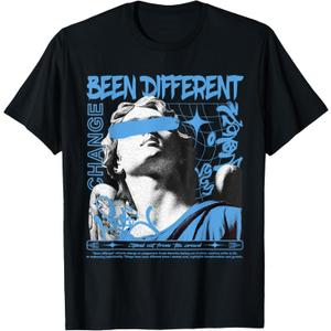 University Blue Black White Match T-Shirt, S