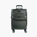 KROSER Softside Expandable Carry On Luggage with Spinner Wheels & Built-in TSA Lock, Durable Suitcase Rolling Luggage with USB Port, Carry-On 20-Inch, Army Green