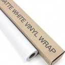 Matte White Car Vinyl Wrap Roll for Cars, 10ft x 5ft Vinyl Wrap Film for Cars Body Protection, Scratch Resistance with Air Release Technology (Matte White)