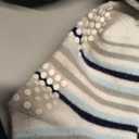 ANTSANG Baby Boys Grips Socks Kids Toddlers Infants Non Slip/Anti Skid Crew Cotton Socks (1-3T, Blue Striped(12 Pairs))