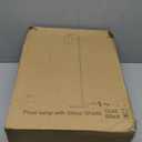 Bosceos Industrial Floor Lamp with Hanging Glass Shade Black Farmhouse Indoor Pole Light with Edison E26 Base Vintage Rustic Standing Tall Lighting for Living Room Bedroom Office(ST64 Bulb Included)