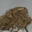 Flufymooz Ponytail Extension, 18 Inch Claw Clip Ponytail Extension, Wavy Curly Claw Clip in Pony Tail Hair Extensions, Pony Tail Synthetic Hairpiece for Women (Honey Blonde with Blonde Highlights)