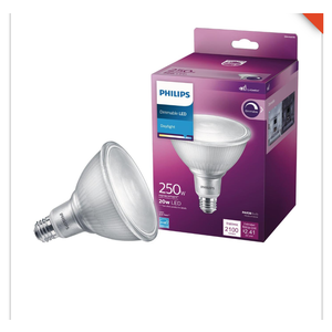Philips High Output 250w Equivalent Daylight Par38 Medium Dimmable Led Floodlight Light Bulb