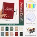 Chuangdi 20 Sets End of Year Teacher Gifts Bulk Inspirational Spiral Notebook with Sticky Note Motivational Pen Appreciation Gifts for Employee Team Staff Coworker (Classic,Vibrant)