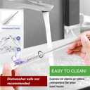 2 x Glass Replacement Straw Compatible with Stanley 40 oz 30 oz Cup Tumbler, 6-Pack Reusable Cute Straws with Cleaning Brush, Clear