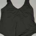 REORIA Butsmooth Womens Sexy Deep V Neck Backless Sleeveless Double Lined Thong Bodysuits for Going Out (Black)