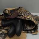 HISEA Kids Chest Waders for Toddler & Children, Youth Neoprene Waterproof Hunting Fishing Wader with Insulated Boots Boy Girl (12/13 Big Kid, Next Camo Evo(s) - Brown)