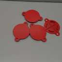 Xuhal 4 Pcs Fire Department Connection Caps FDC Caps Aluminum 2-1/2'' Fire Sprinkler Covers with Screws FDC Connection Hose Fitting for Hydrant Accessory