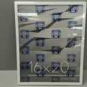 Americanflat 16x20 Picture Frame with Polished Plexiglass - Streamline Collection - Thin Border Picture Frame for Wall Display - Hanging Hardware Included - White