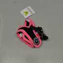 EcoBark Step in Dog Harness - Eco-Friendly Teacup Dog Harnesses for XXS, XS, and Small Dogs - Reflective and Adjustable Mini Body Halter Vest -Tiny Soft Mesh Toy Breed Harness (XXXS, Black and Pink) 2 to 3 lbs- Chest up to 10 in (Pack of 1)