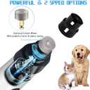 Silent Groom Pro Nail Grinder, Silent Groom Pro Pet Nail Clipper,Rechargeable Dog Nail Grinder, Safe Effective Portable Pet Nail Trimmer for Home use (White)