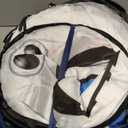 JOYIN White Rocket Ship Pop up Play Tent with Tunnel and Playhouse Kids Indoor Outdoor Spaceship Tent Set