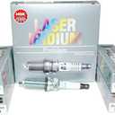 NGK Laser Iridium Spark Plug DILKAR7H11GS 96964 (4 Pack) Compatible with TLX ILX Accord Civic CR-V Reach 26.5mm Gap 1.1mm Resistor Value 5K Ohm Cast Iron 10.8-18 lb. ft. Aluminum 10.8-14.5 lb. ft.