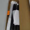 Rhytsing Black Glitter 11" Flameless Taper Candles with Timer Function, Battery Operated Candles for Halloween - Set of 8