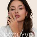 Handmade Press on Nails Extra Curve Square Fake Nails Luxury False Nails with 3D Rhinestones Hearts Rose Designs Long Curved Press on Nails Full Cover Acrylic Nails Stick on Nail for Women Nail DIY