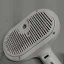 Renu Dog Brush, Renu FreshFur Dog Shower Brush + Bathing Solution, 3 in 1 Self Cleaning Steamy Pet Brushes, Dogs Grooming Tool for Long & Short Hair, Removes Loose Hair Reduces Shedding (White)